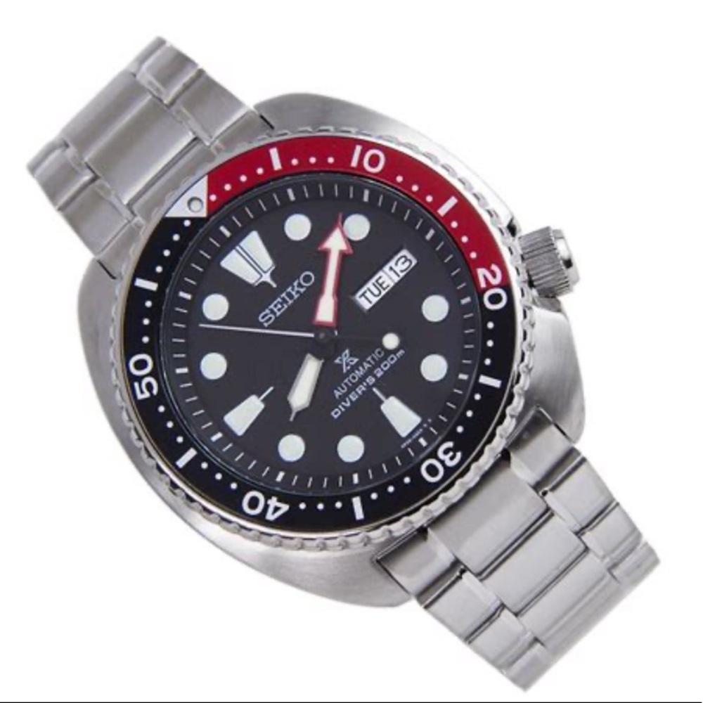 Seiko prospects turtle automatic watch men’s red